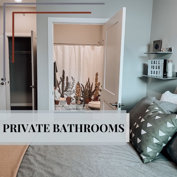 Private bathrooms make life easy! 
Each unit in The Bridges comes with their own full private bathroom! 
Schedule your tour today to see for yourself! 
Contact us at info@bridgesnd.com or 701.866.2271
-
-
#StudentHousing #TheBridgesLife #FargoMoorheadLiving #NDSU #CordMN #MSUM